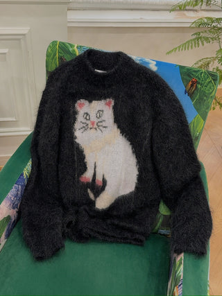 Magliano Gattone Mohair Knit Sweater