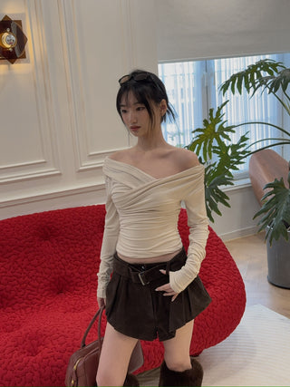 THE ANDAMANE - TRIXIE TOP - OFF SHOULDER DETAIL TOP