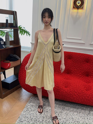 AERON TOBAGO MINI DRESS CHAMPAGNE