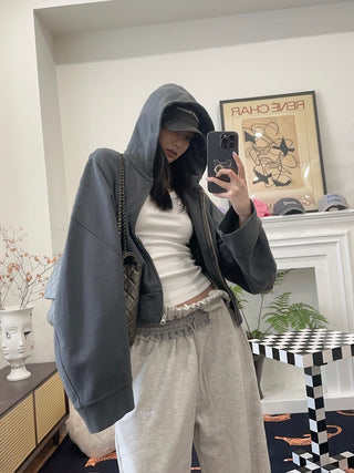 MM6 Maison Margiela LONG SLEEVES ZIP UP HOODIE