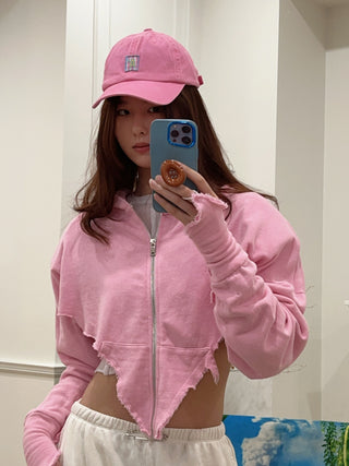 SAMI MIRO VINTAGE V CUT ZIP UP HOODIE