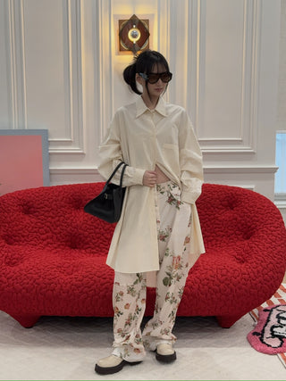 MM6 MAISON MARGIELA - Shirt Dress in Off White