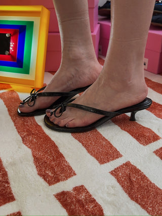 ABRA - Flip Flop Ballerina Heel in Black