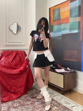 ASHLEY WILLIAMS COLLAR MINI SKORT
