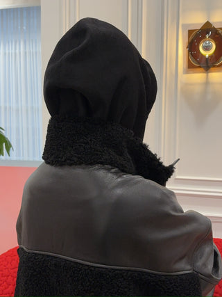 THE MANNEI - Leather Jacket in Black