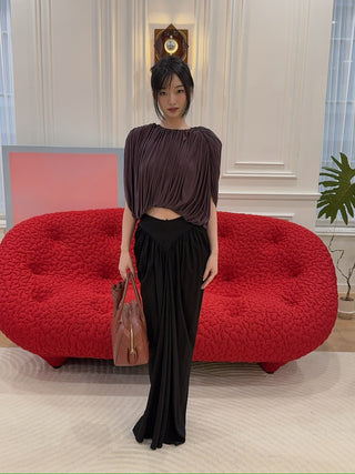 MAGDA BUTRYM - BLOUSE in BORDEAUX
