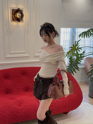 THE ANDAMANE - TRIXIE TOP - OFF SHOULDER DETAIL TOP