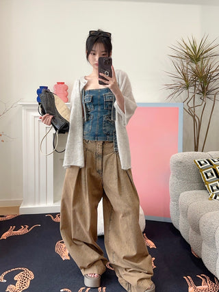 BLUMARINE DENIM TOP
