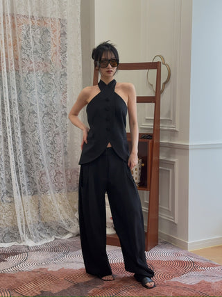 16ARLINGTON - Lelio Twill Trouser in Black