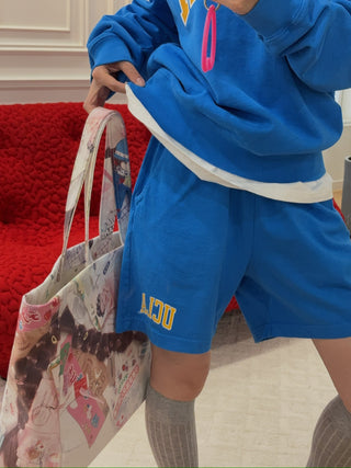 SPORTY & RICH - UCLA Ivy Gym Short in Blue