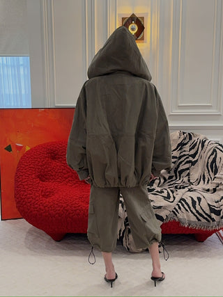 THE MANNEI - Oversized Jacket in Khaki