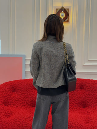 AARON ESH - DOUBLE BUTTON JACKET / TWEED