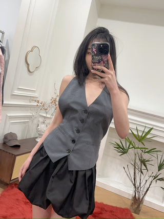 OPEN YY BUBBLE HEM SKIRT