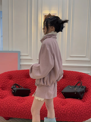 THE MANNEI - Bomber Jacket in Lilac