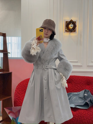 SAKS POTTS - FOXY COAT / GREY