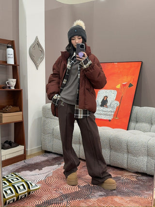 LUAR - LOGO WINDOW SWEATS / BROWN