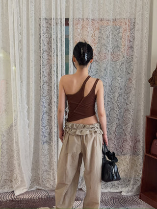 SAMI MIRO VINTAGE ASYMMETRIC ONE SHOULDER TANK