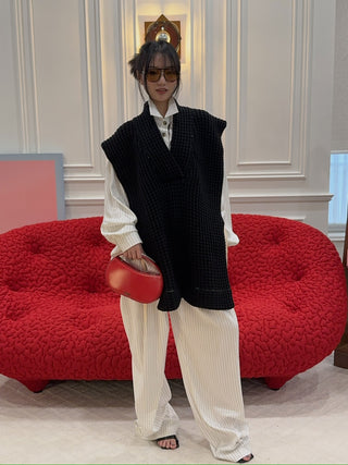 MM6 Maison Margiela WAFFLE KNIT STOLE