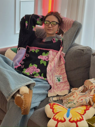 NATASHA ZINKO UPCYCLED LONG SLEEVE SWEATER