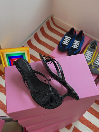 ABRA - Flip Flop Ballerina Heel in Black