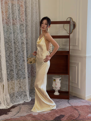 BEVZA - Abla Dress in Champagne