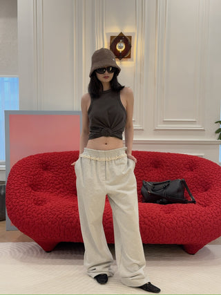 MAGDA BUTRYM - Knotted tank top in brown