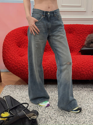 MM6 Maison Margiela BLUE DISTRESSED JEANS