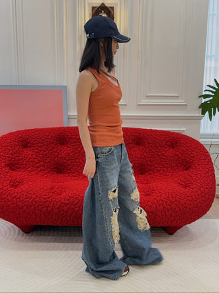 BLUMARINE - DENIM BOYFRIEND
