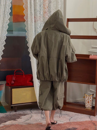 THE MANNEI - Oversized Jacket in Khaki