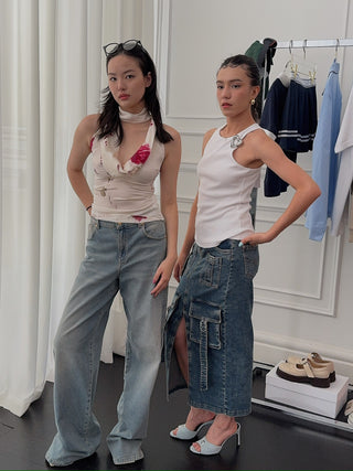 BLUMARINE JEANS MINI SKIRT