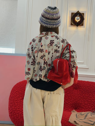 MARTINE ROSE Shockcord Brand-Print Short-Sleeves Relaxed-Fit Woven Shirt