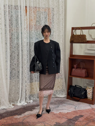 RXQUETTE - Envelope Wool Jacket in Black
