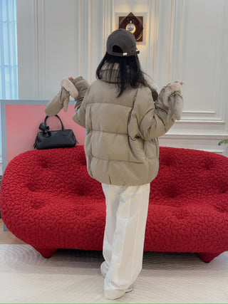 YVES SALOMON - DOWN JACKET MADE WITH LORO PIANA FLANNEL