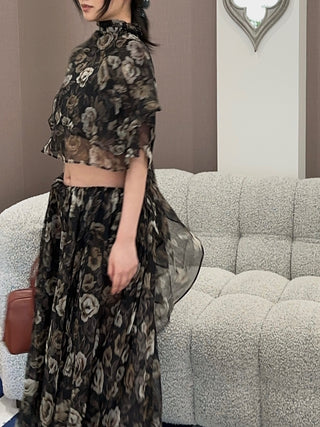 MAGDA BUTRYM - BLOUSE / BLACK PRINT