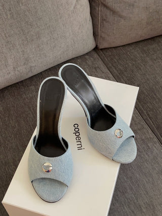 COPERNI Accessory Denim Logo Mule