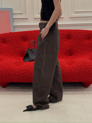 MAGDA BUTRYM - Denim Pants in Brown