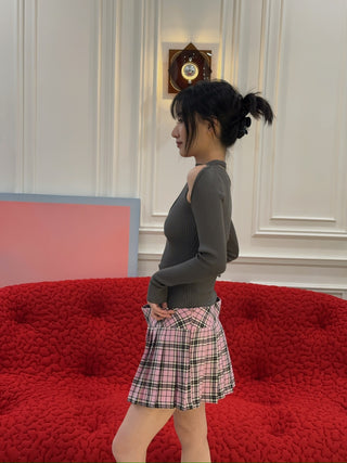 COPERNI LONG SLEEVE CUT-OUT KNIT TOP