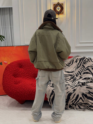 MM6 Maison Margiela- Wide-Leg Denim Jeans in Light Blue
