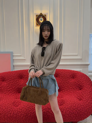 MAGDA BUTRYM - Knotted longsleeve in beige