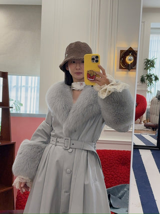 SAKS POTTS - FOXY COAT / GREY