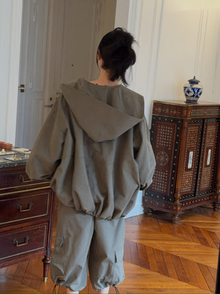 THE MANNEI - Oversized Jacket in Khaki