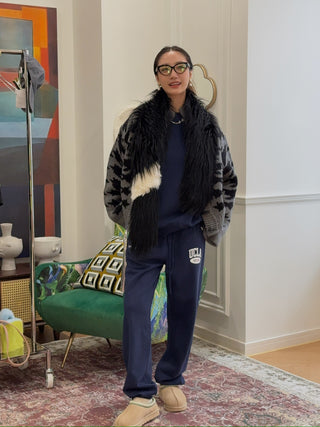 ALABAMA MUSE - Fur Scarf in Black
