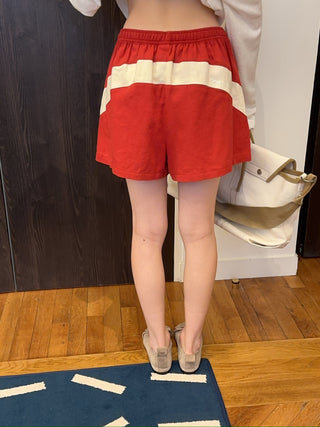 OPEN YY - YY COLOR BLOCK SHORTS / RED