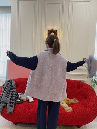 SIMONETTA - ALLEGRA - SHEARLING TOM CURLY OVER VEST