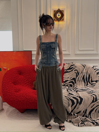 BLUMARINE DENIM TOP