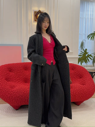 VAILLANT - RIBBED JERSEY CARDIGAN WITH BUILT-IN BRA TOP / FUSHIA