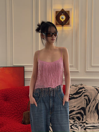 BLUMARINE GEORG EMBROID TOP