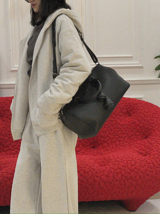 MAGDA BUTRYM - Lace-trimmed corduroy zip hoodie in grey