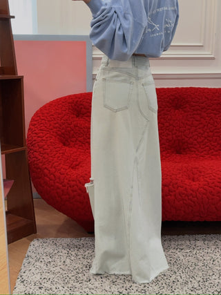 MM6 Maison Margiela RIPPED LONG SKIRT