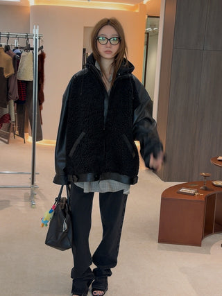 THE MANNEI - Leather Jacket in Black